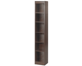 Safco 6-Shelf Veneer Baby Bookcase, 12-Inch W, Walnut [Kitchen]