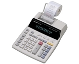 Sharp EL-1801V Desktop 2 color printing calculator with a large 12-digit blue fluorescent display