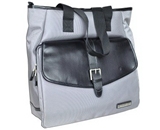 Sharper Image Unisex Tote Bag Gray with Black Trim 
