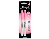 Sharpie Pink Ribbon Fine Point Permanent Markers, 2 Pink Markers (1741763)