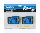 Brother TC13 1/2 Inch Gold On Clear P-Touch Tape