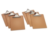 TOPS Masonite Clipboards, 9 x 12.5 Inches, Pack of Six (25400)