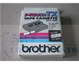 Brother TX1251 3/8 Inch White on Clear Tape