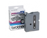 Brother TX2411 Black on White P-Touch Tape