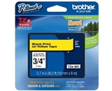 Brother TZe641 Tape, Black on Yellow, 18mm