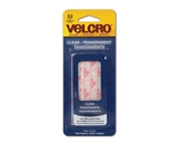 Velcro Clear Squares 7/8-Inch, 32 Sets (91329)