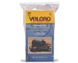Velcro Reusable Self-Gripping Cable Ties, 0.5 Inches x 8 Inches Long, Black, 100 Ties per Pack (91140)