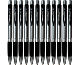Vivo Ultra RT Ballpoint Pens, Retractable, 1.0mm Medium Point, 12 Pack, Black (75010)