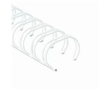 Wire Bindings, 1/4-, 21-35 Sheet Cap., White Wire, 25/Pack (FEL52540)